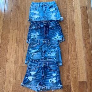 4 pairs- AMERICAN EAGLE jean shorts